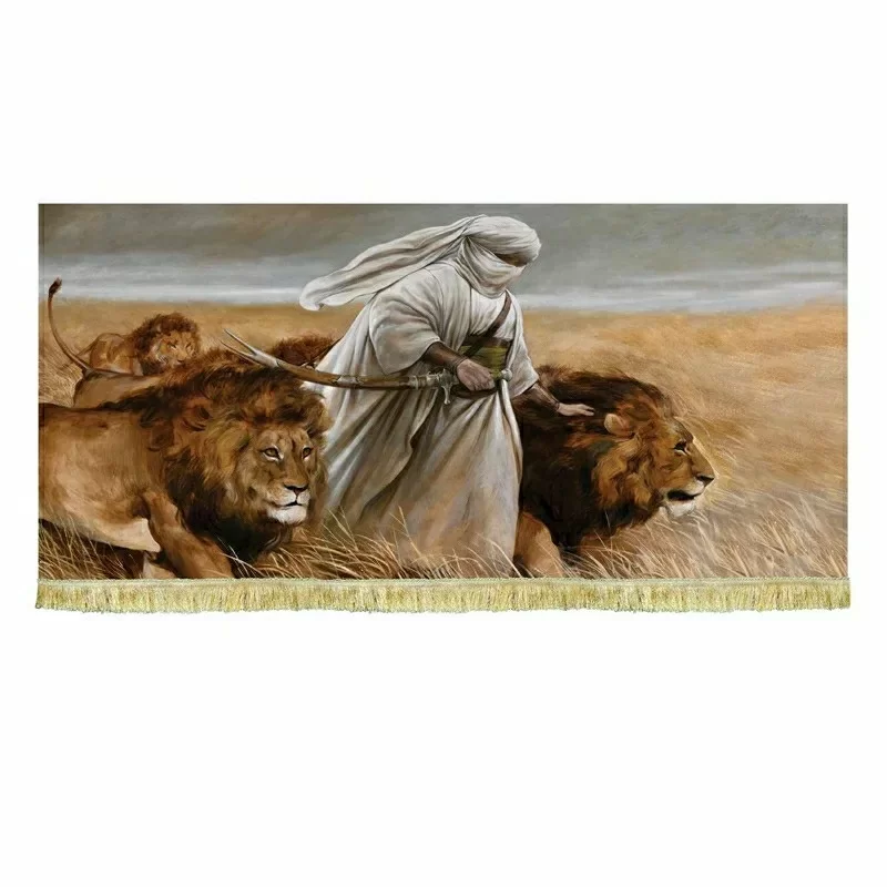 کتیبه مخمل نقاشی اسدالله
