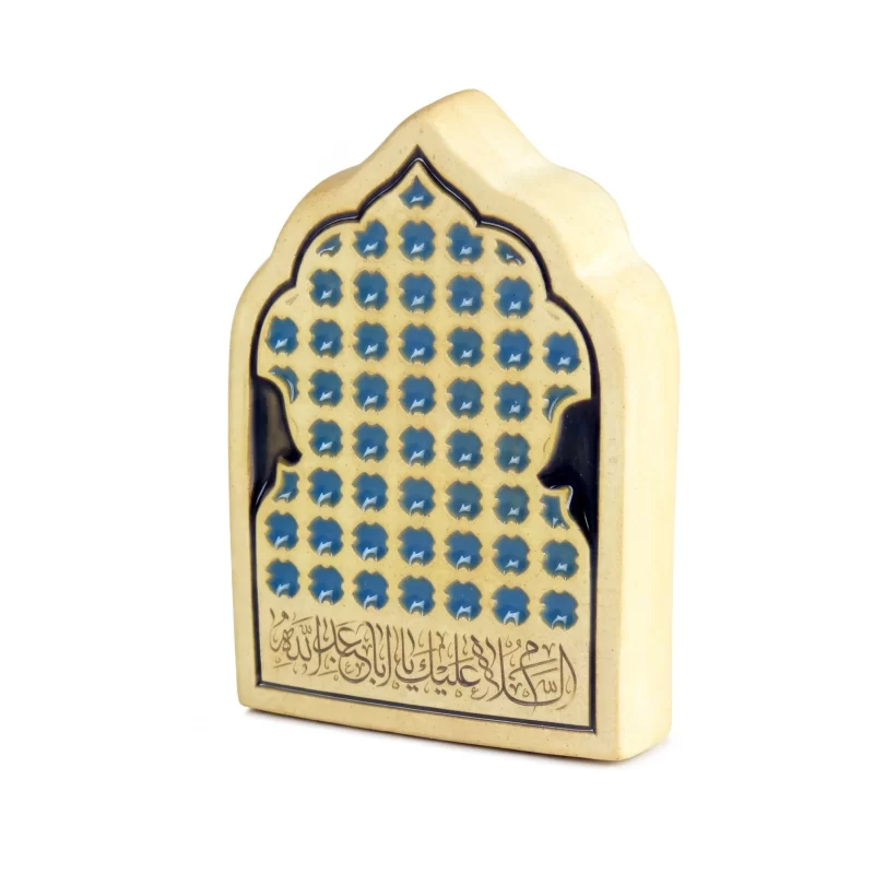 مهر نماز پخته شده ساجد طرح ضریح حرم امام حسین (ع)