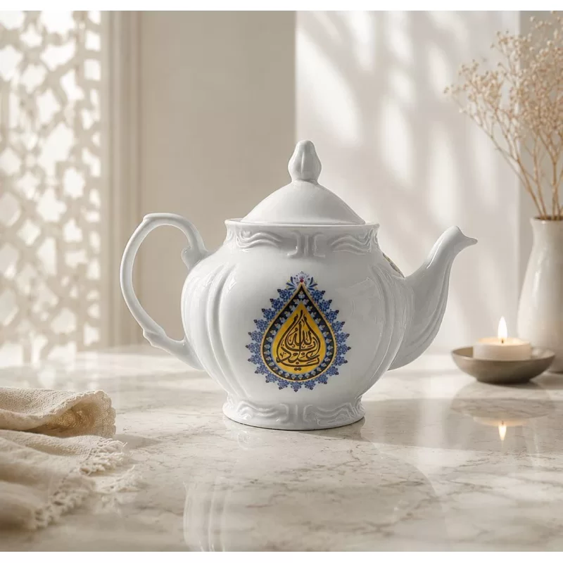 قوری چینی اباعبدالله (ع) حجم یک لیتر