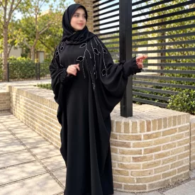 مانتو عبایی یاس جواهردوزی