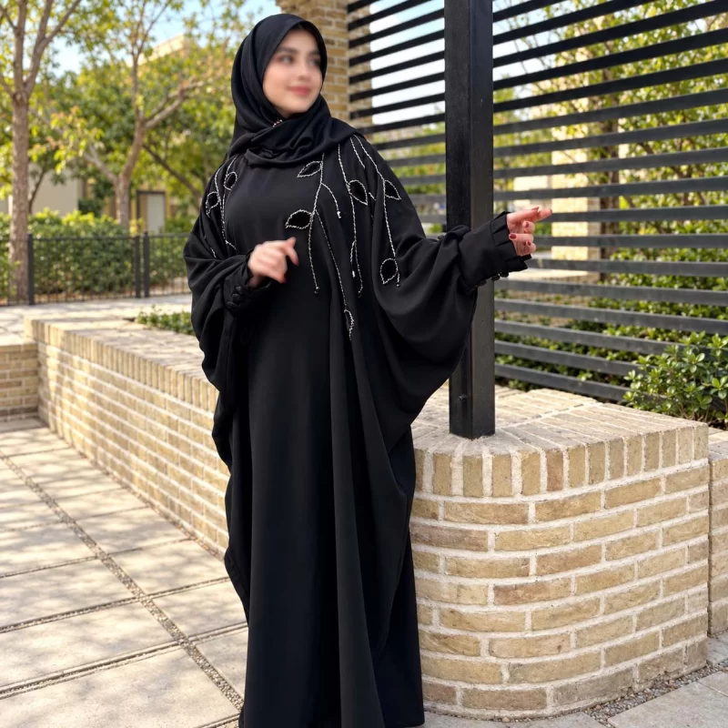 مانتو عبایی یاس جواهردوزی