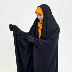 چادر مشکی عربی جده جواهر دوزی یاسمین