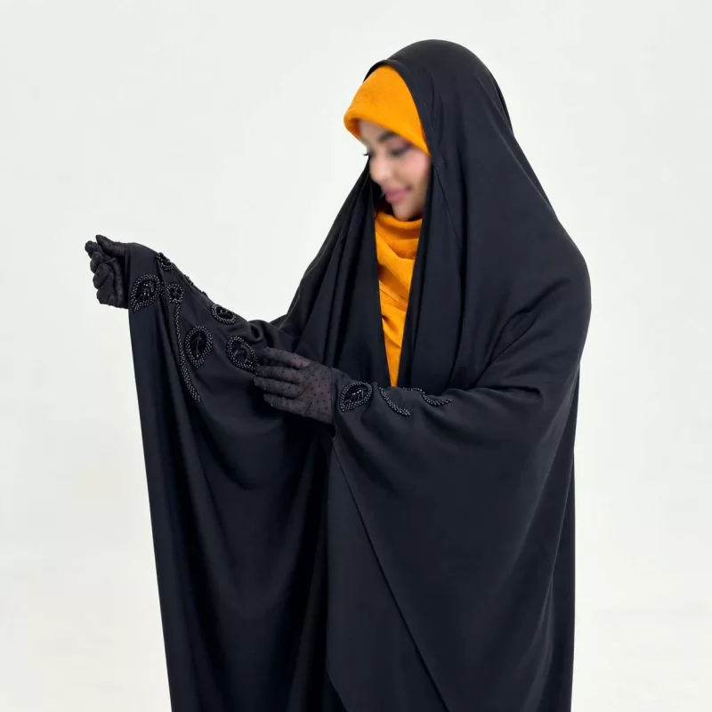 چادر مشکی عربی جده جواهر دوزی یاسمین