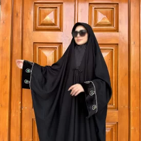 چادر مشکی عربی یاسمین جواهر دوزی ملکا