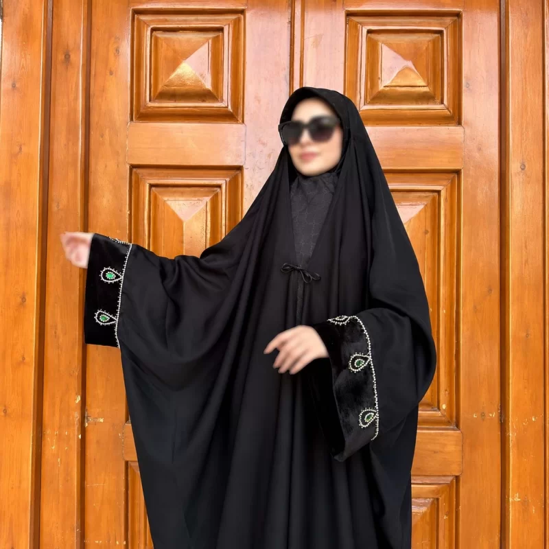 چادر مشکی عربی یاسمین جواهر دوزی ملکا