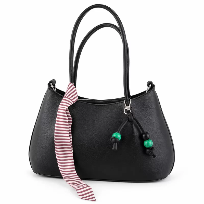 کیف دستی زنانه چرم مصنوعی کد 5647 مشکی