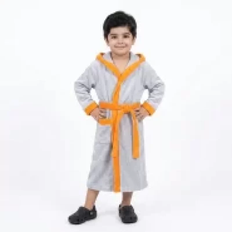 حوله تنپوش پسرانه رنگ طوسی روشن خرجکار نارنجی