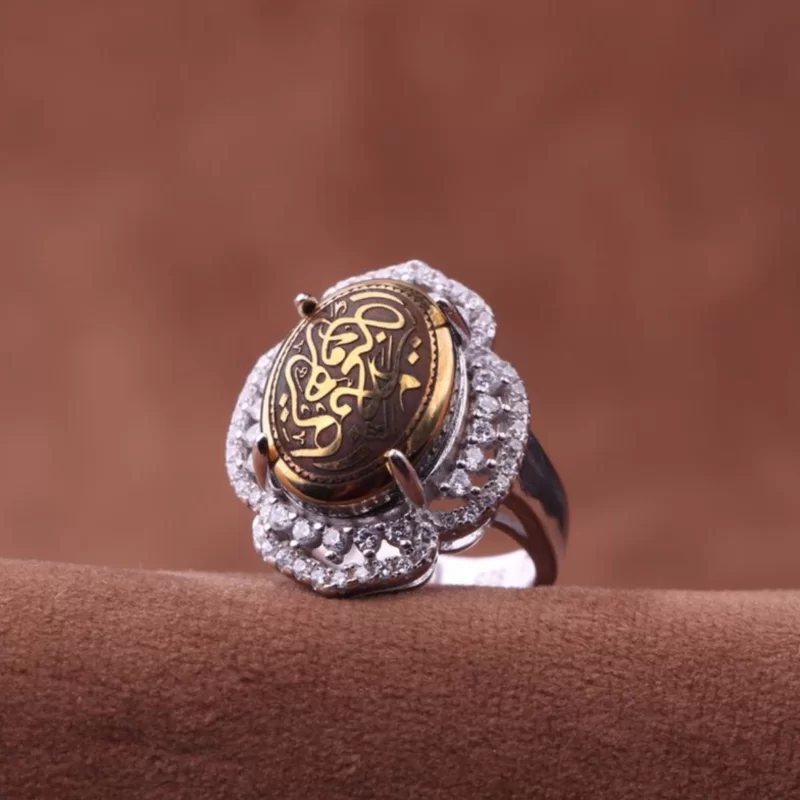 انگشتر نقره زنانه مدل حدید
