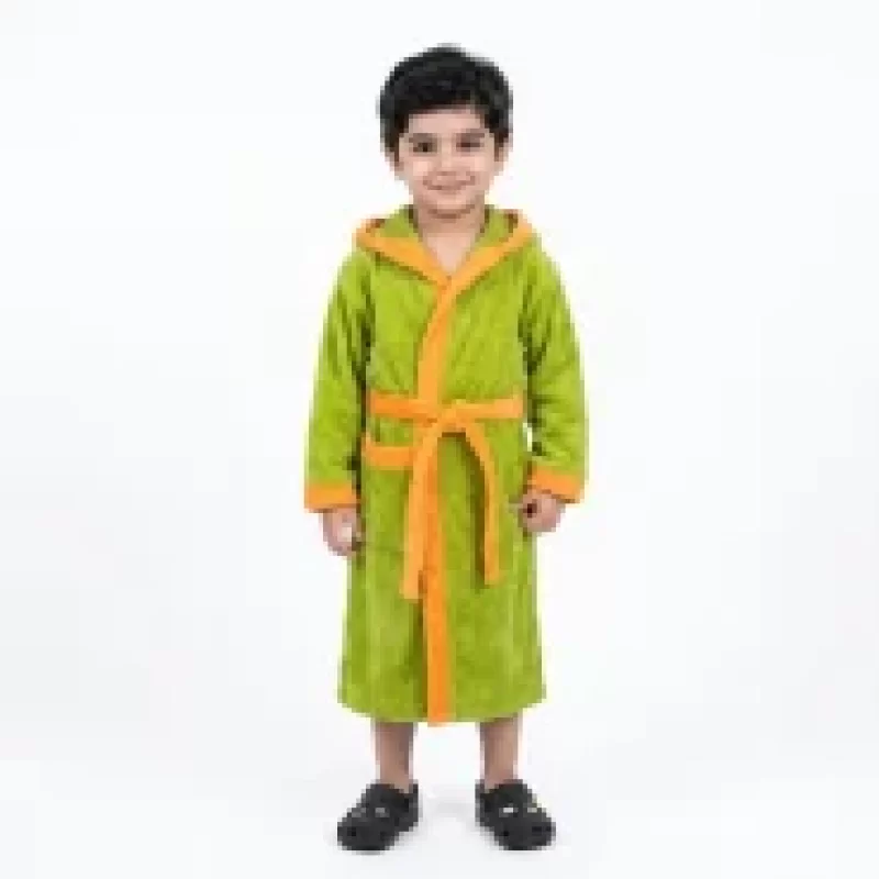 حوله تنپوش پسرانه رنگ سبز خرجکار نارنجی