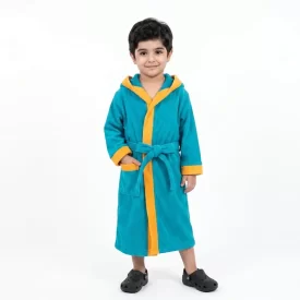 حوله تنپوش پسرانه رنگ سبزآبی خرجکار نارنجی