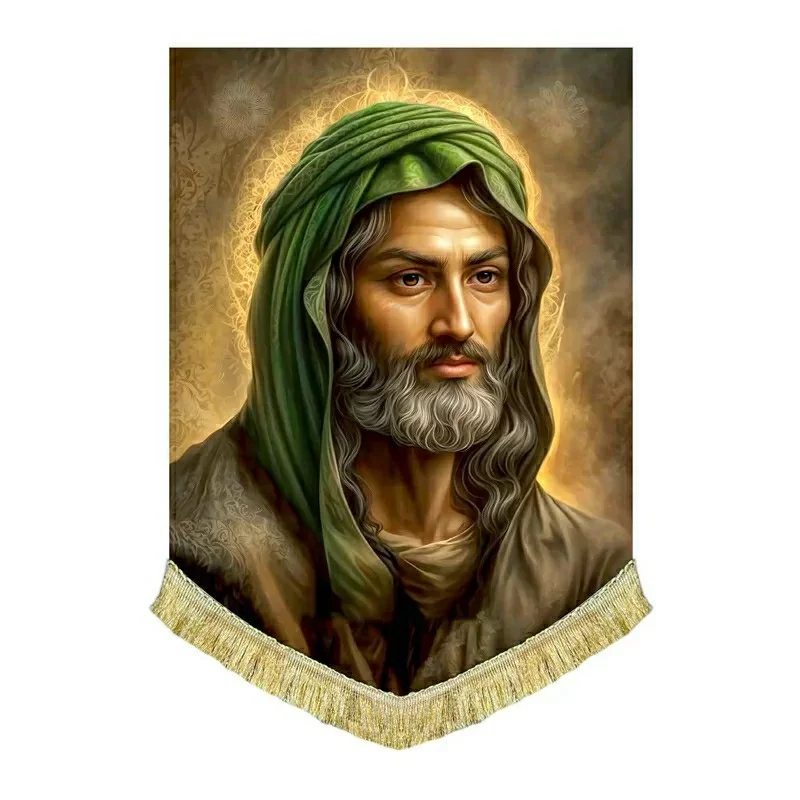 کتیبه مخمل شمایل امام حسن مجتبی
