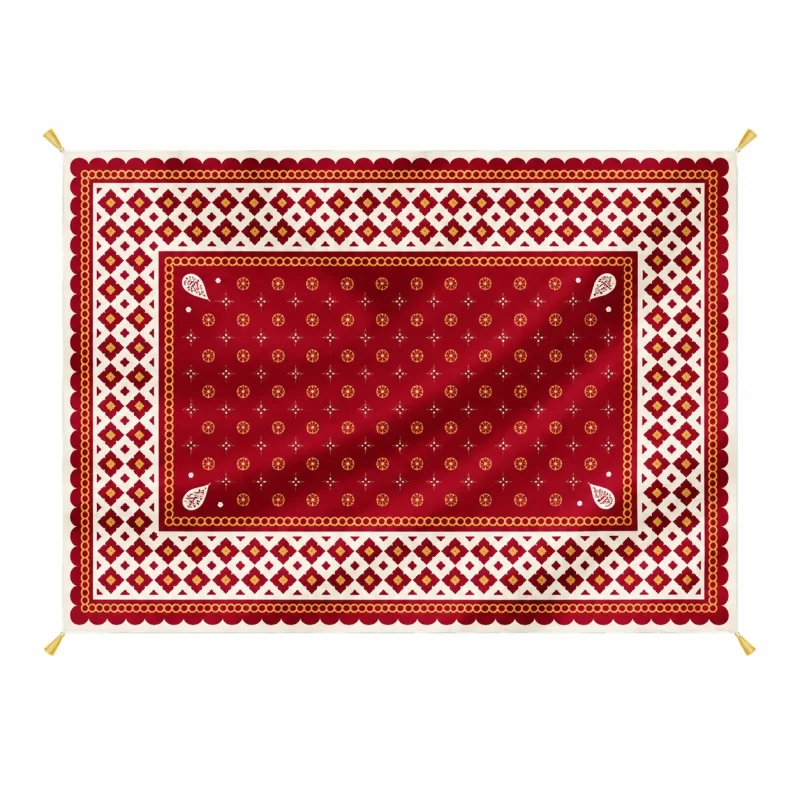 سفره مخمل پرنیان - قرمز 100×140