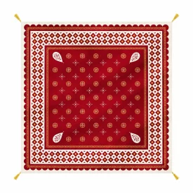سفره مخمل پرنیان - قرمز 140×140