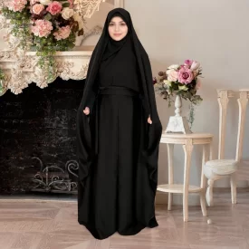 چادر مشکی قجری کمری مدل ساده