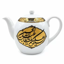 قوری هیئتی طرح اباالفضل العباس و اباعبدالله الحسین یک و نیم لیتری