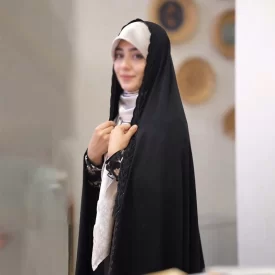 چادر مشکی سنتی گلدوزی شده کد 3238