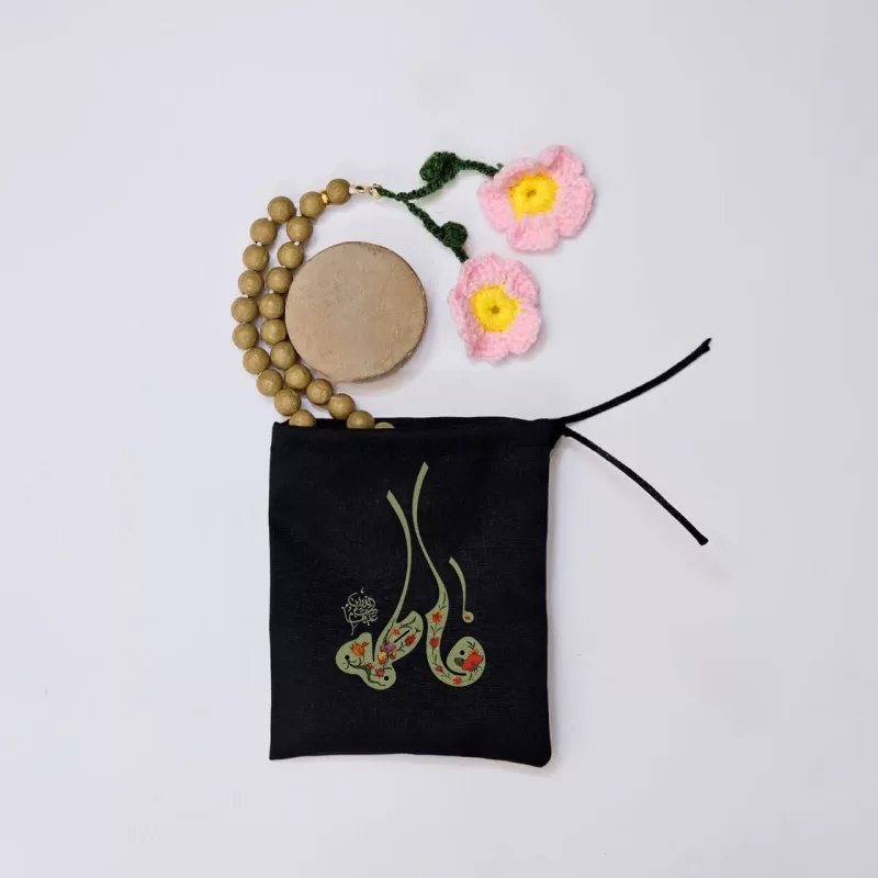 کیسه پارچه ای فاطمه (س) گلدار