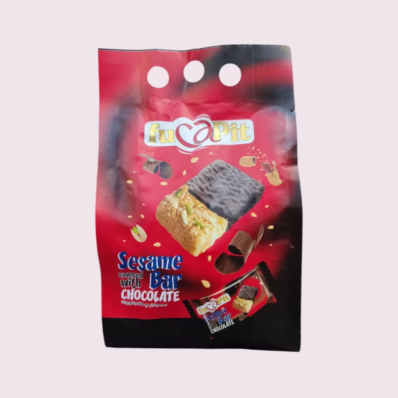 معجون کنجدی با روکش شکلات فوکاپیت آب حیات سم سم - 450 گرم