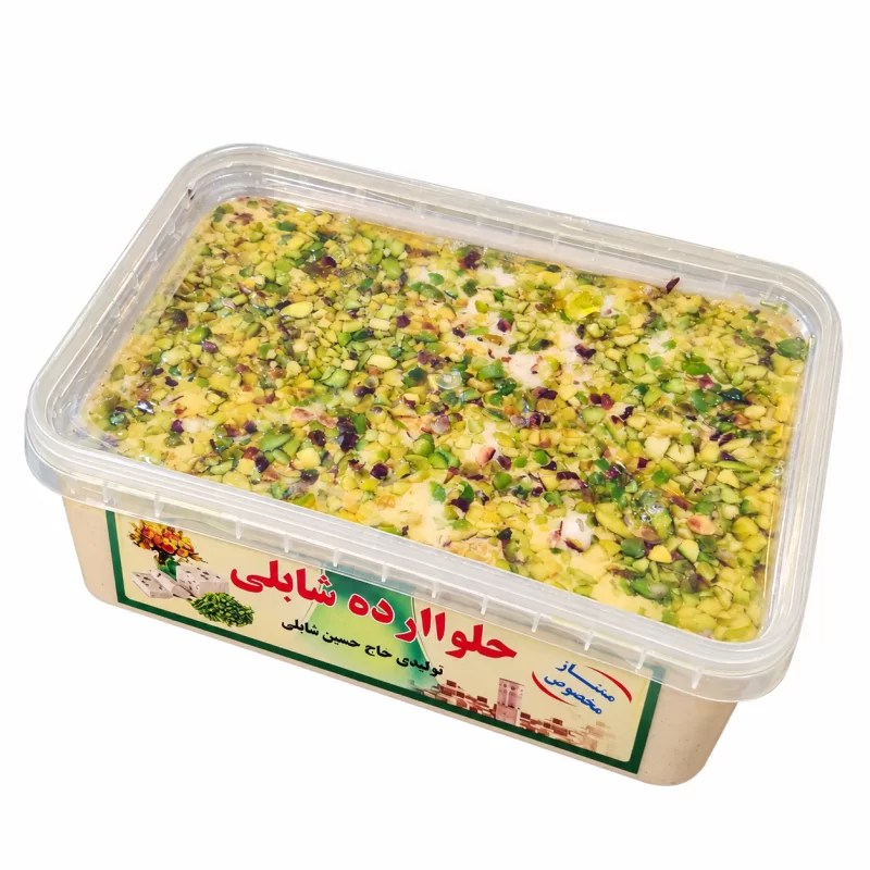 حلوا ارده پسته ای ممتاز شابلی - 800 گرم
