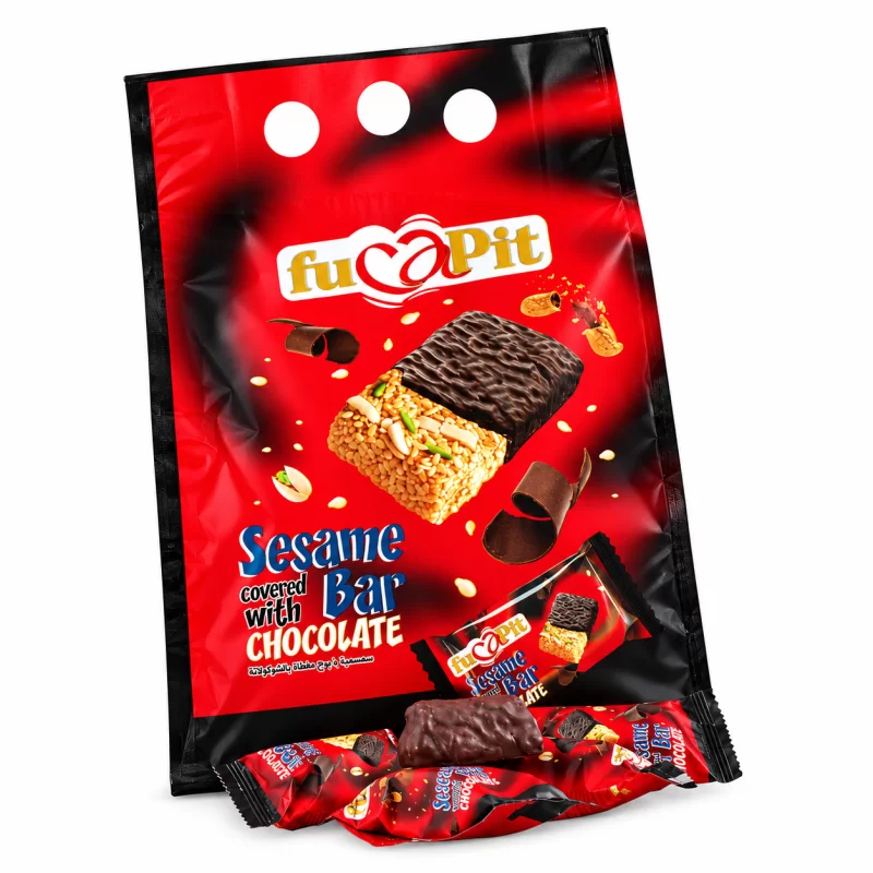 معجون کنجدی با روکش شکلات فوکاپیت آب حیات سم سم - 450 گرم
