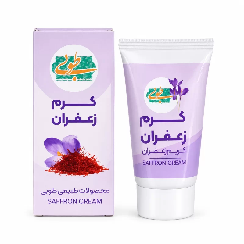 کرم زعفران دست ساز طوبی وزن 40 گرم