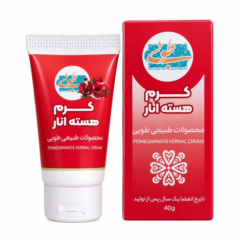 کرم هسته انار دست ساز طوبی وزن 40 گرم