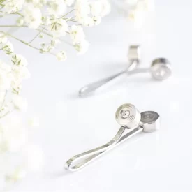 گیره روسری فلزی نگین دار یک طرفه