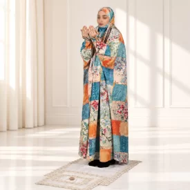 چادر نماز کدری مدل آستین دار طرح 1