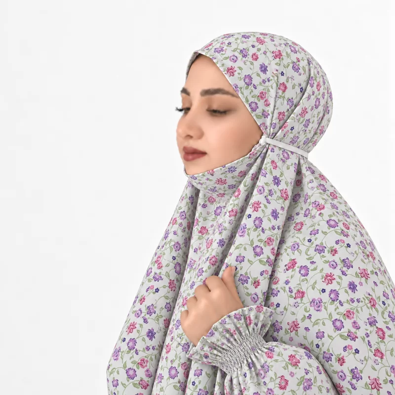 چادر نماز آستین‌ دار سایز 160 طرح 1