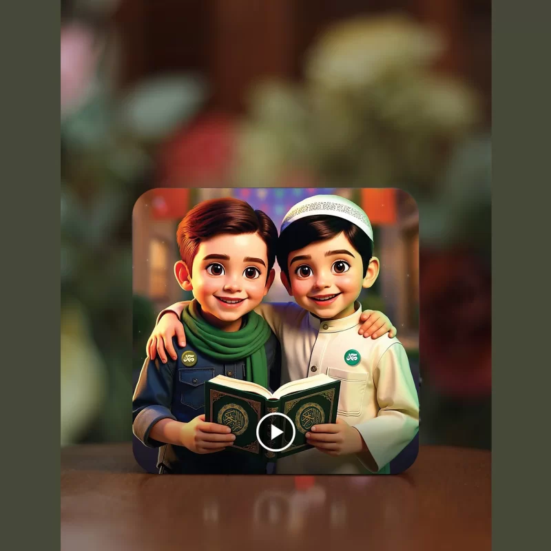 تابلو دکوراتیو صوتی طرح قاری کودک