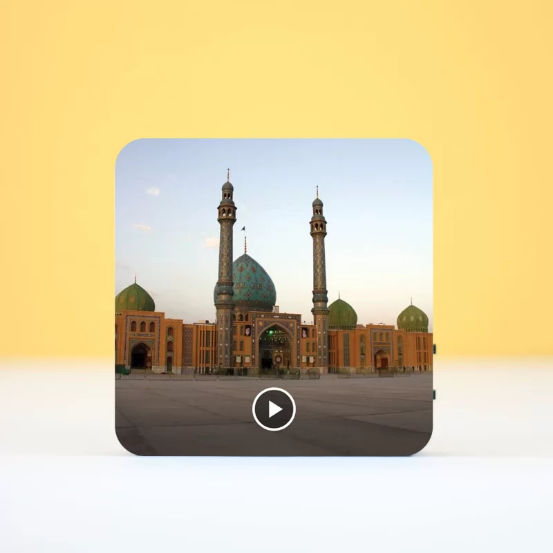 تابلو مگنتی صوتی طرح مسجد جمکران