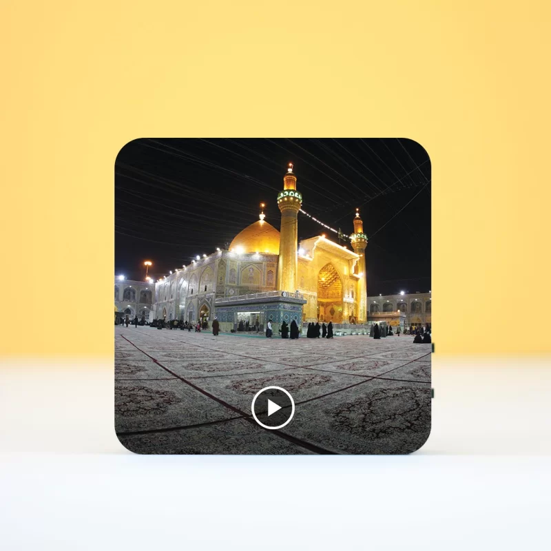 تابلو دکوراتیو صوتی طرح گنبد و گلدسته حرم امیرالمؤمنین (ع)