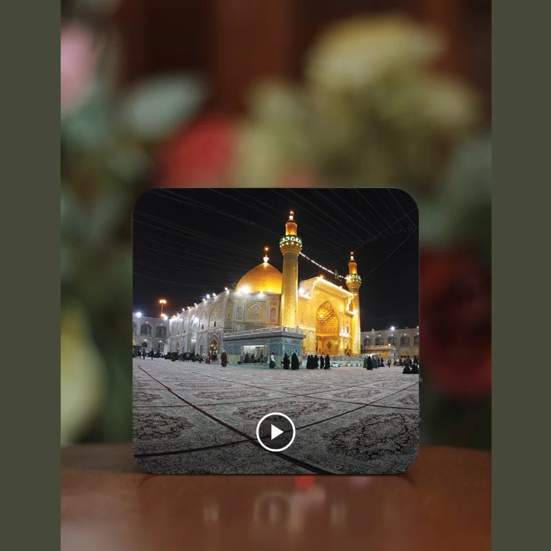 تابلو دکوراتیو صوتی طرح گنبد و گلدسته حرم امیرالمؤمنین (ع)