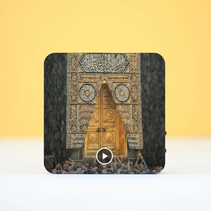 تابلو دکوراتیو صوتی طرح درب خانه کعبه