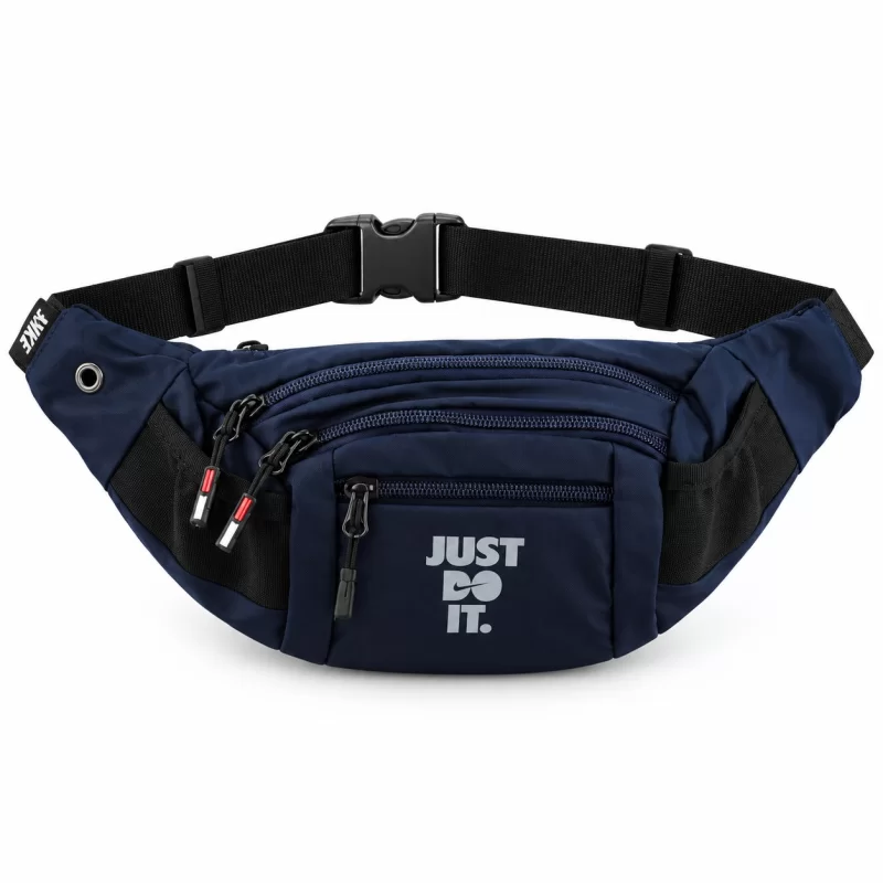 کیف دوشی مردانه پارچه‌ای سرمه ای nike کد 7161