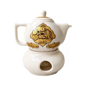 قوری هیئتی وارمردار طرح یا اباعبدالله الحسین و یا ابوالفضل العباس نیم لیتری