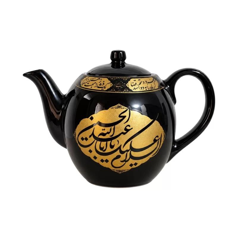 قوری هیئتی طرح اباالفضل العباس و اباعبدالله الحسین دو لیتری
