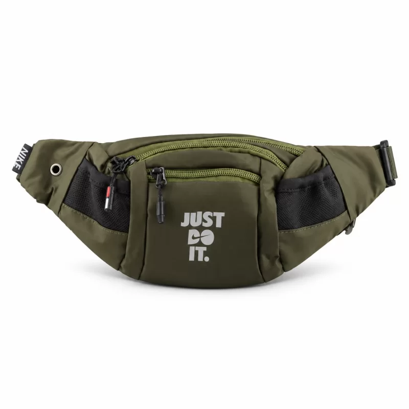 کیف دوشی مردانه پارچه‌ای سبز nike کد 7161