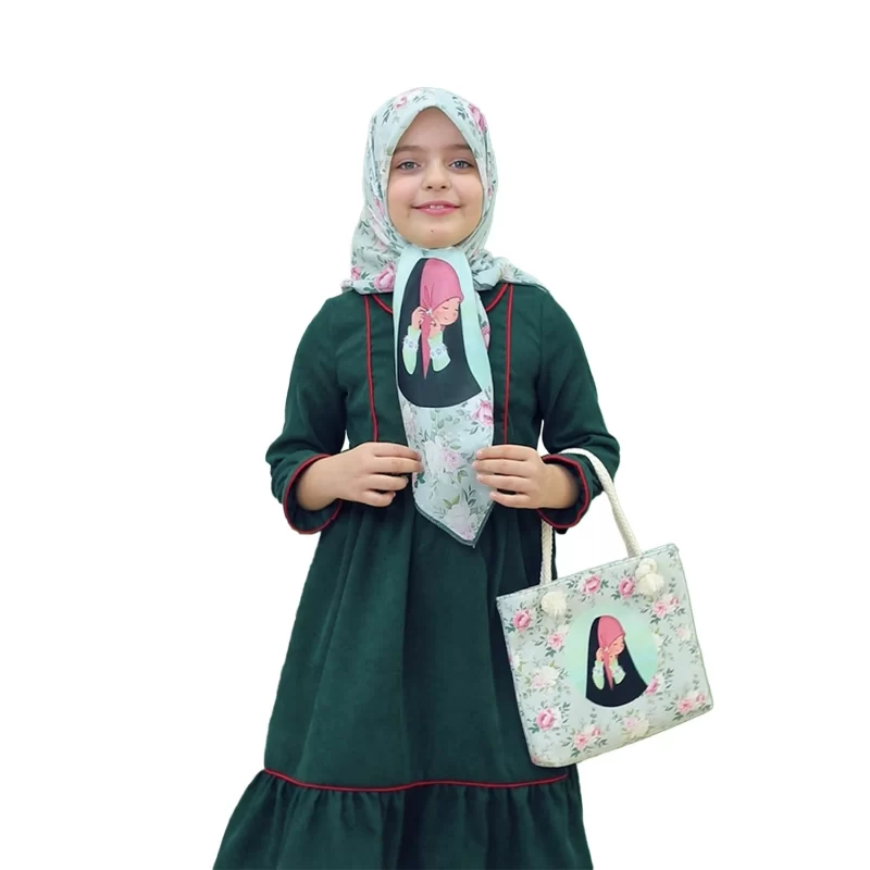 ست کیف و روسری دخترانه طرح وقار