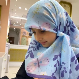 روسری حریر طرح مبینا