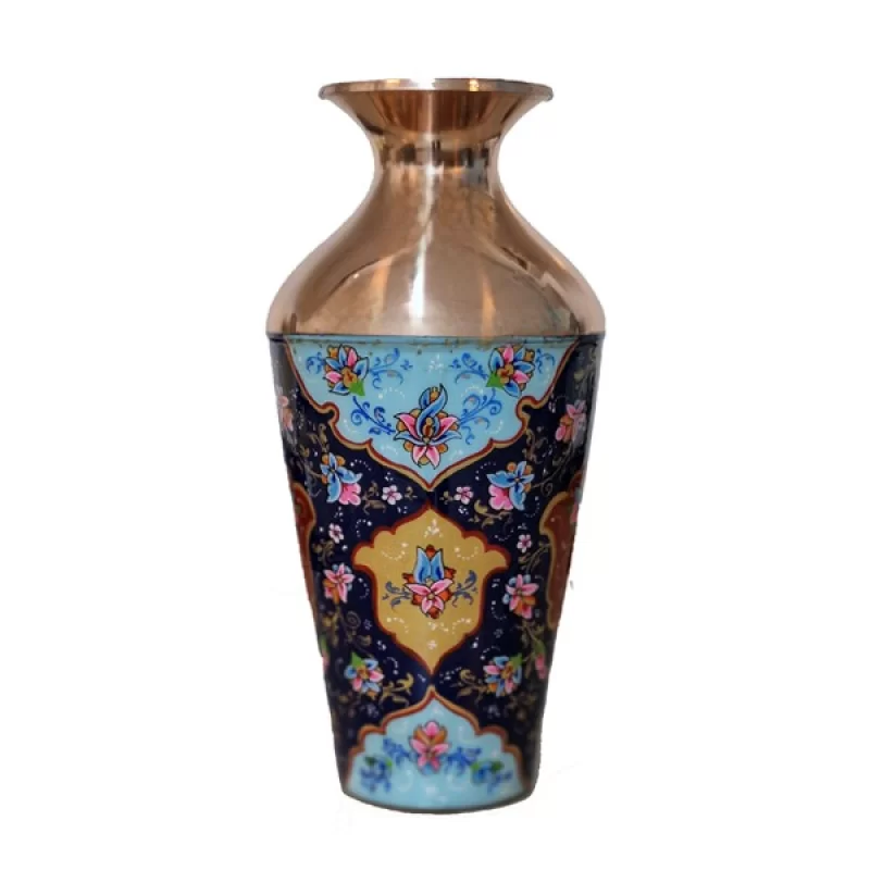 گلدان سلجوقی کوچک مس و پرداز
