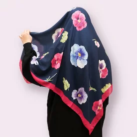 روسری نخی بنفشه