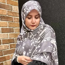 روسری حریر طرح آشیانه