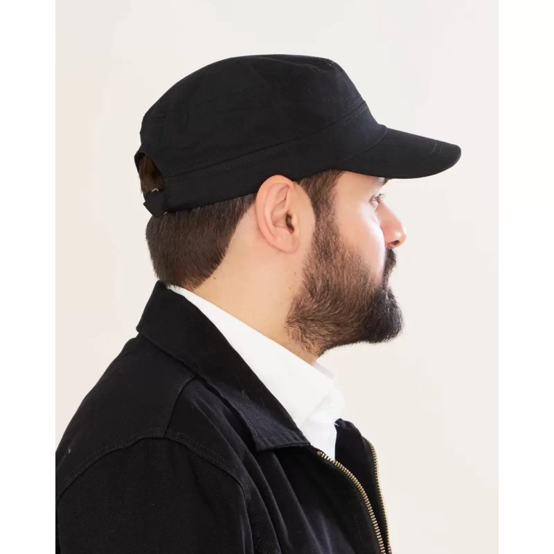 کلاه مدل چمرانی پارچه کتان