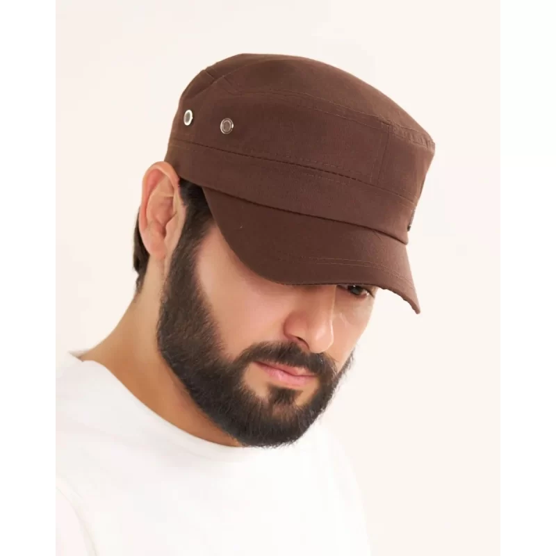 کلاه چمرانی پارچه کتان با سگک جیپ کد HA211073