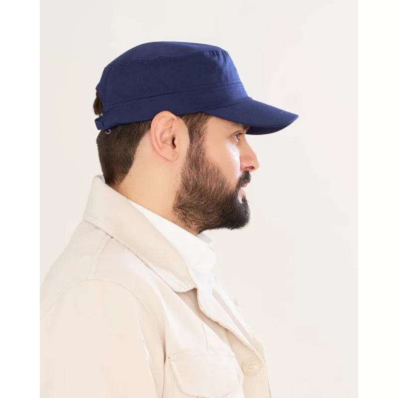 کلاه مدل چمرانی پارچه کتان