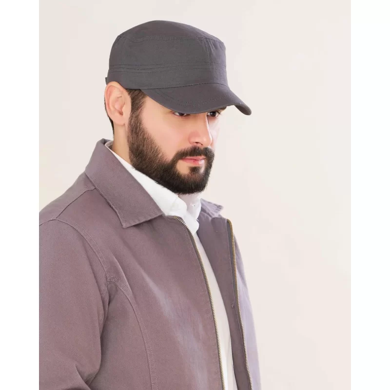 کلاه مدل چمرانی پارچه کتان