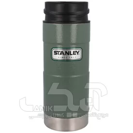 ماگ دگمه دار 350 میلی لیتر Stanley مدل One Handed Vacuum Mug Hammertone Green