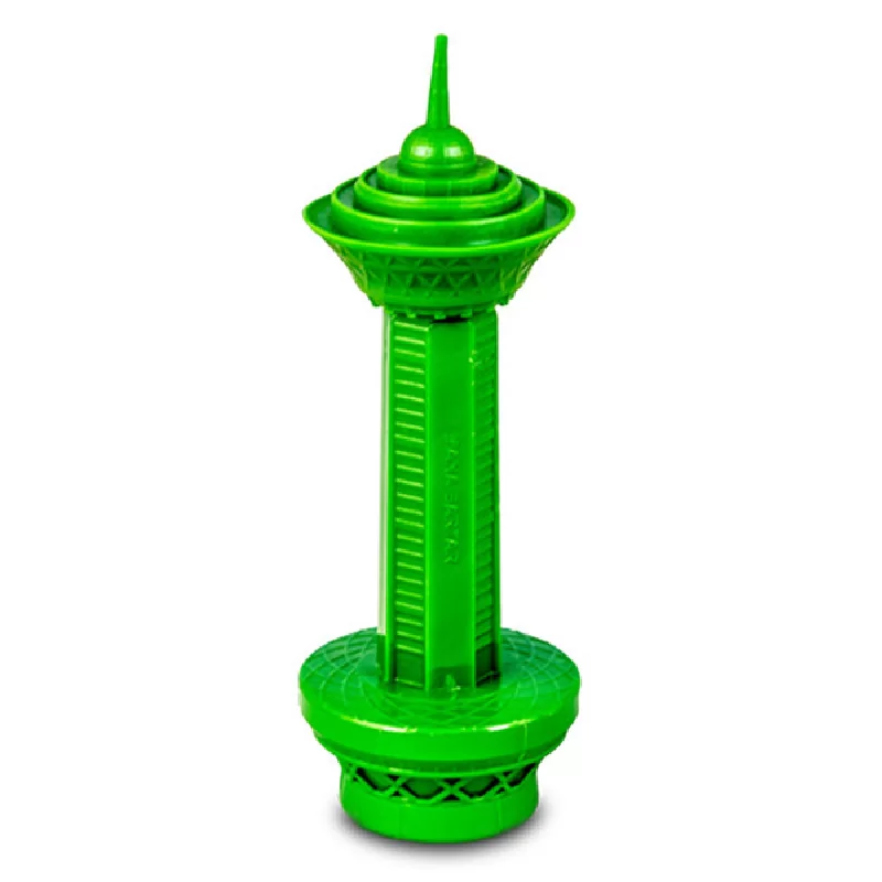 تراش سبز مخزن دار طرح برج میلاد با تیغه درجه یک