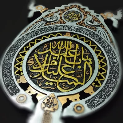 کتیبه نقش برجسته طرح سلام بر حسین کد ۱۳۲
